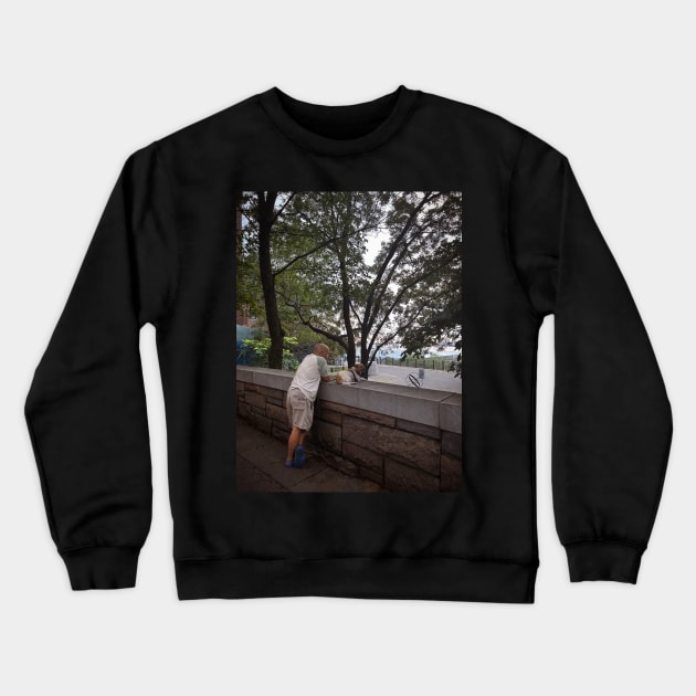 Central Park Relax Fifth Avenue Manhattan NYC Crewneck Sweatshirt by eleonoraingrid